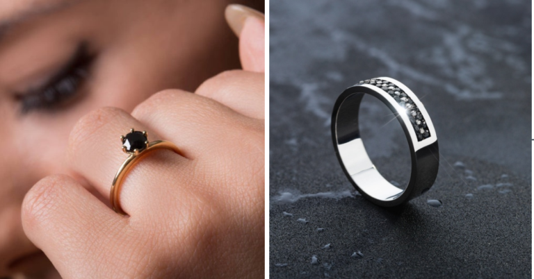 The Black Diamond Engagement Ring Trend-All You Need to Know